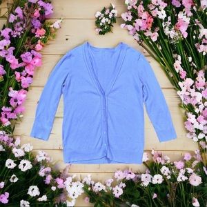 LOFT Soft Knit 3/4 Sleeve Button Down Cardigan Size Medium